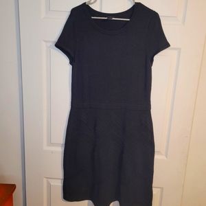 Anne Taylor factory Black short sleeve sweater dress Sz L